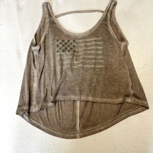 American flag tank top